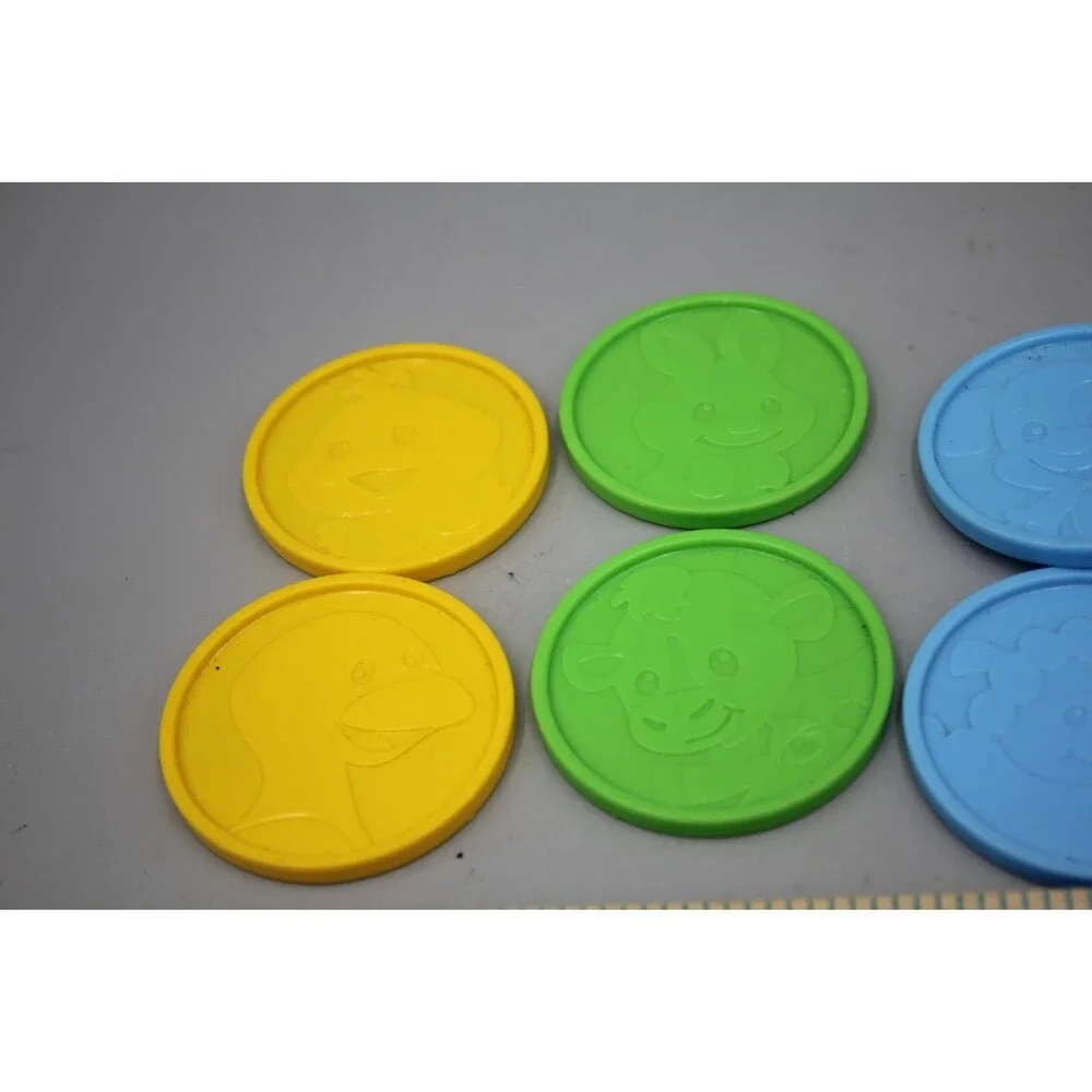 QTY:8 Fisher Price Laugh and Learn SMART STAGES Piggy Bank Replacement Coins